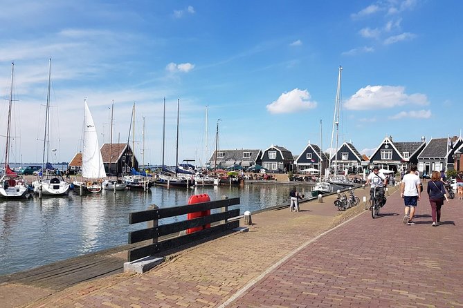Zaanse Schans and Volendam Private Tour – Clogs, Cheese and More - Volendam: dike and harbor views, plus the fish question